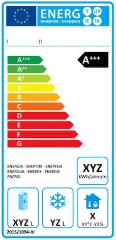 Energieetikette Lagerk&uuml;hlger&auml;te