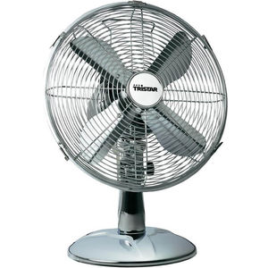 TRISTAR Tischventilator Edelstahl, 30 cm, 45 Watt, silber