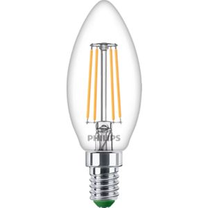 Philips UltraEfficient-Filament, E14, clear, 40 W (2700 Kelvin) candle